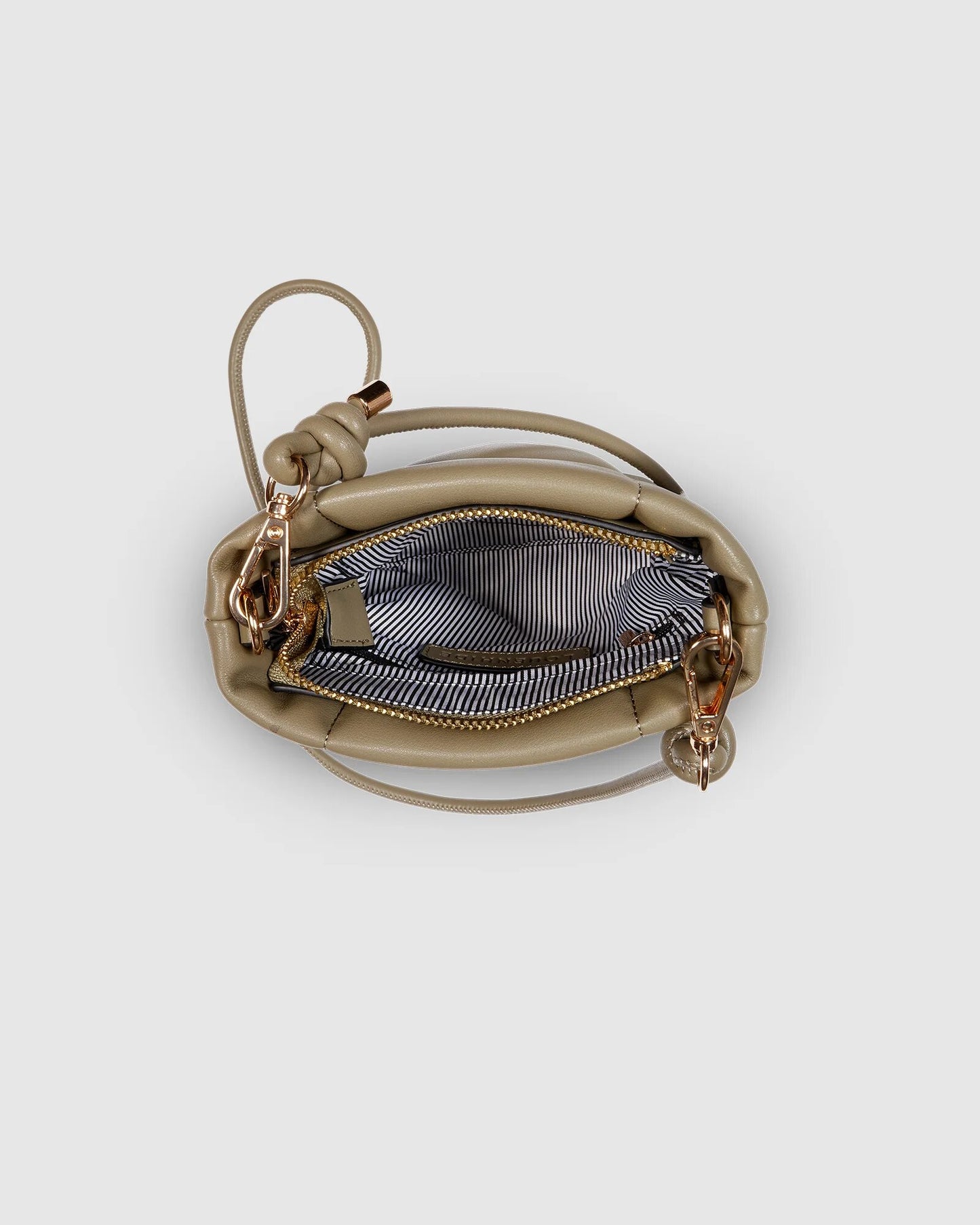 Phoebe Khaki Puffer Phone Bag