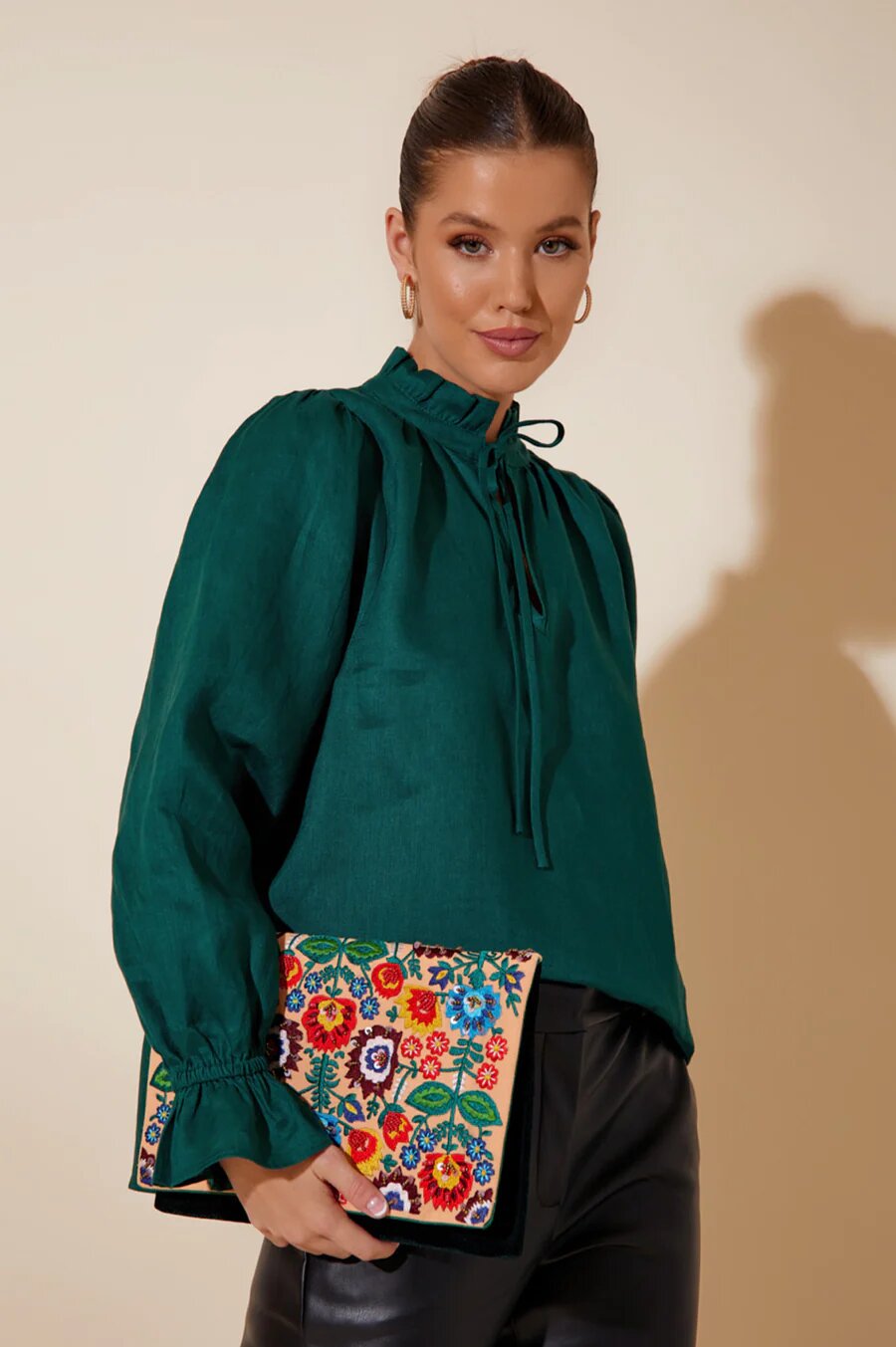Garden Foldover Clutch