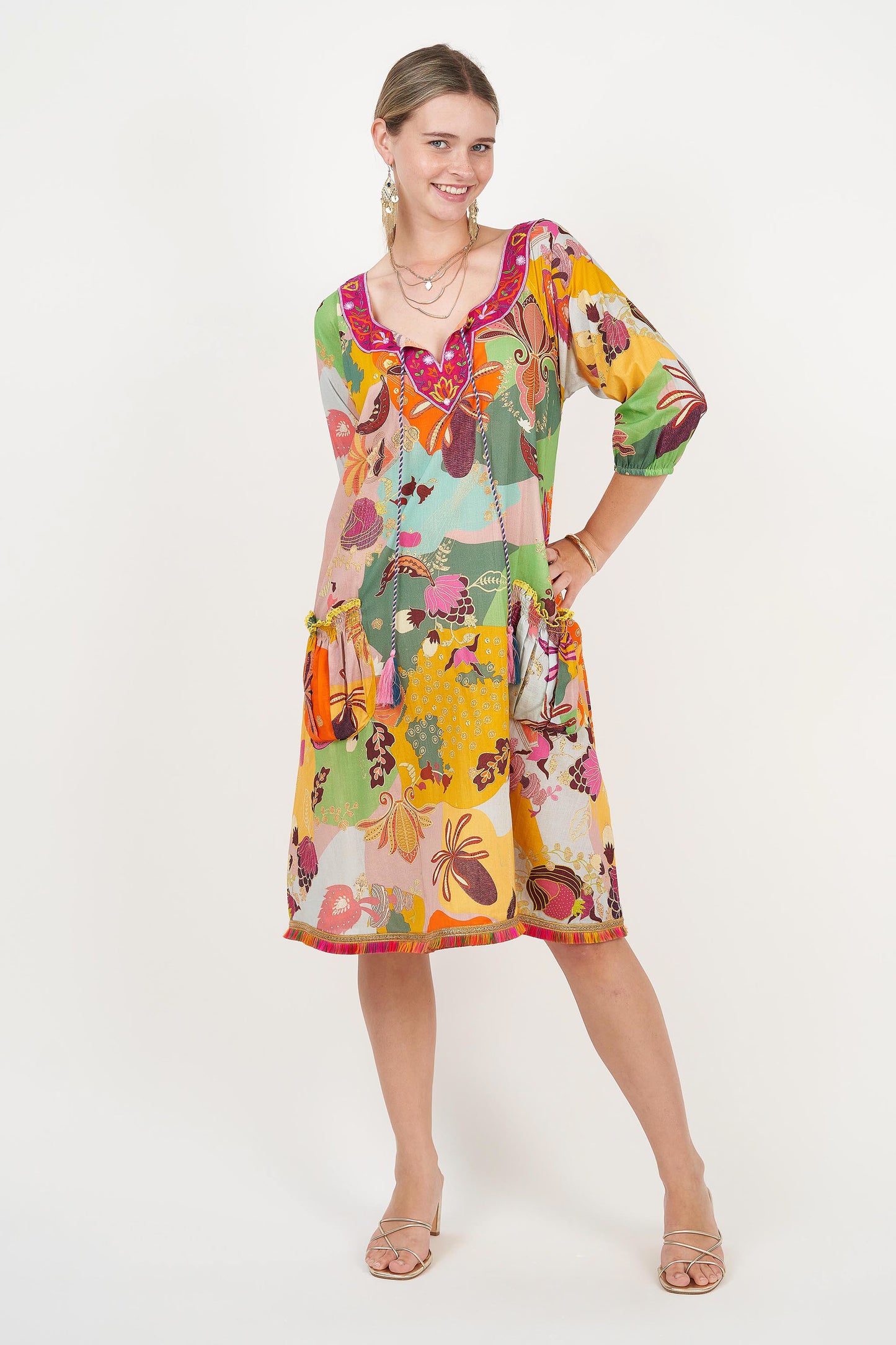 Sao Paulo Dress - Barcelona Print
