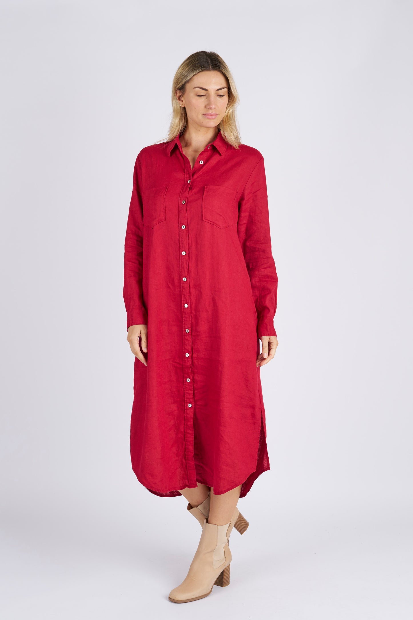 Miranda Linen Shirt Dress