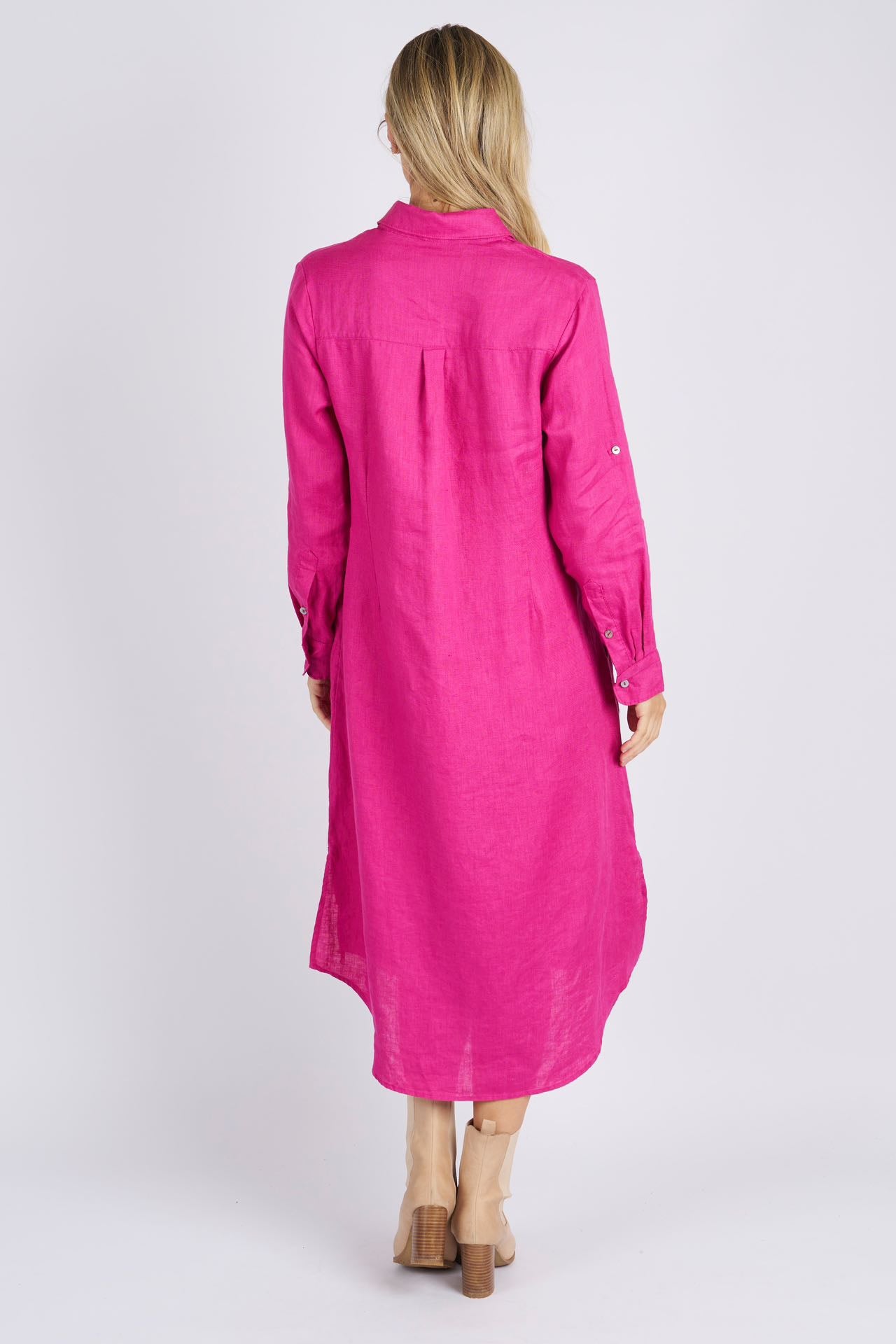 Miranda Linen Shirt Dress