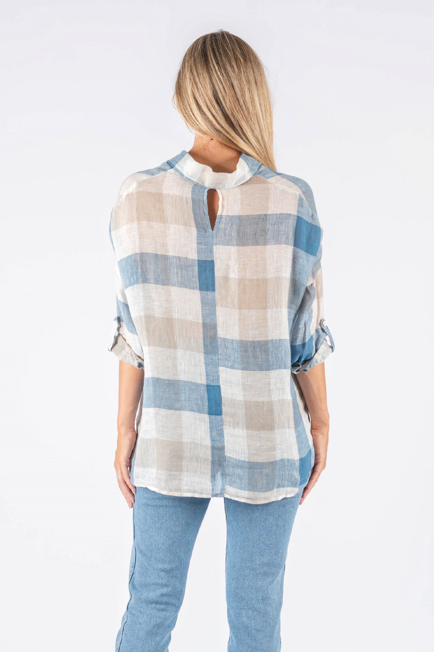 Nia Linen Checked Shirt