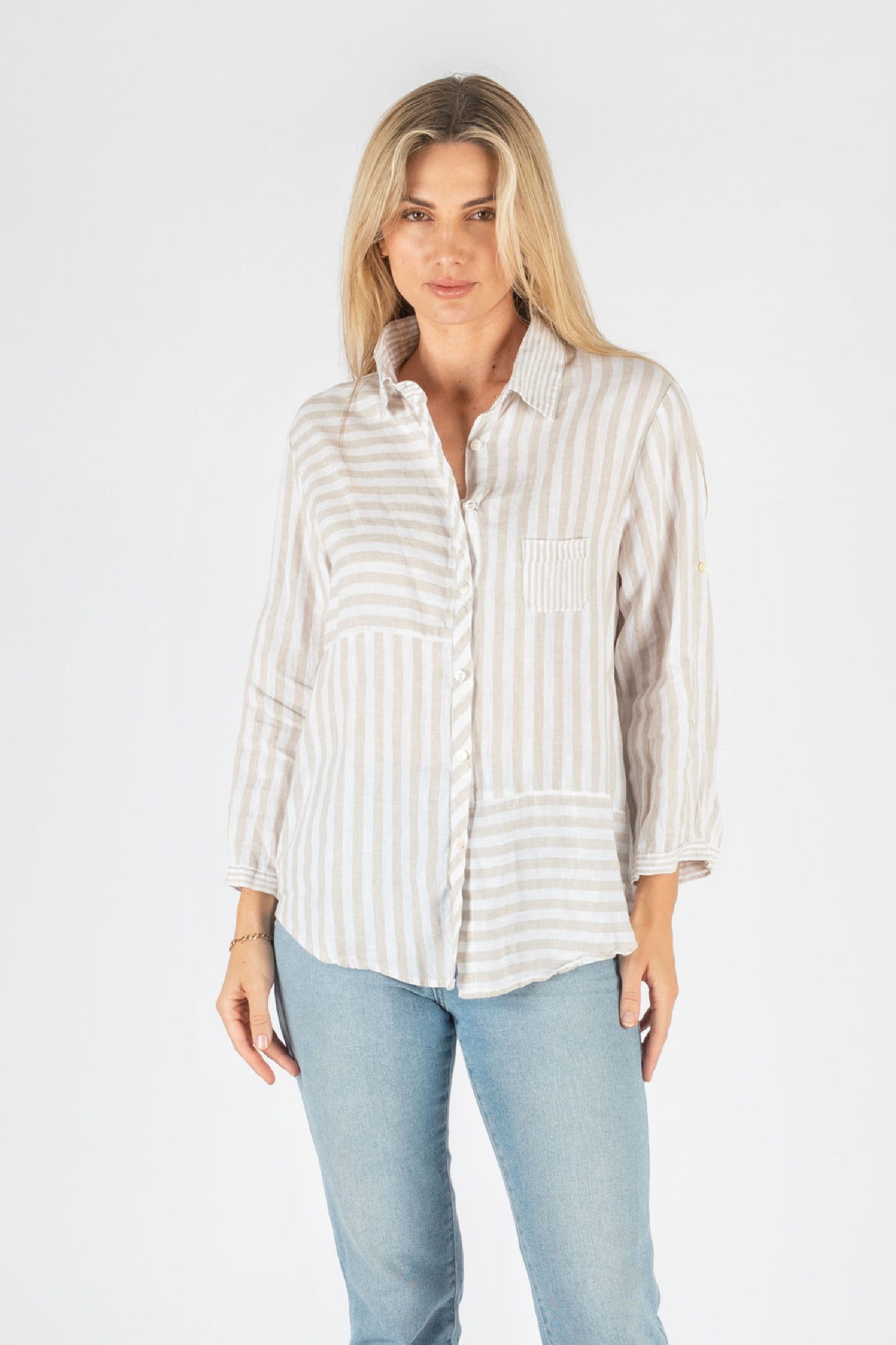 Hyatt Striped Linen Shirt