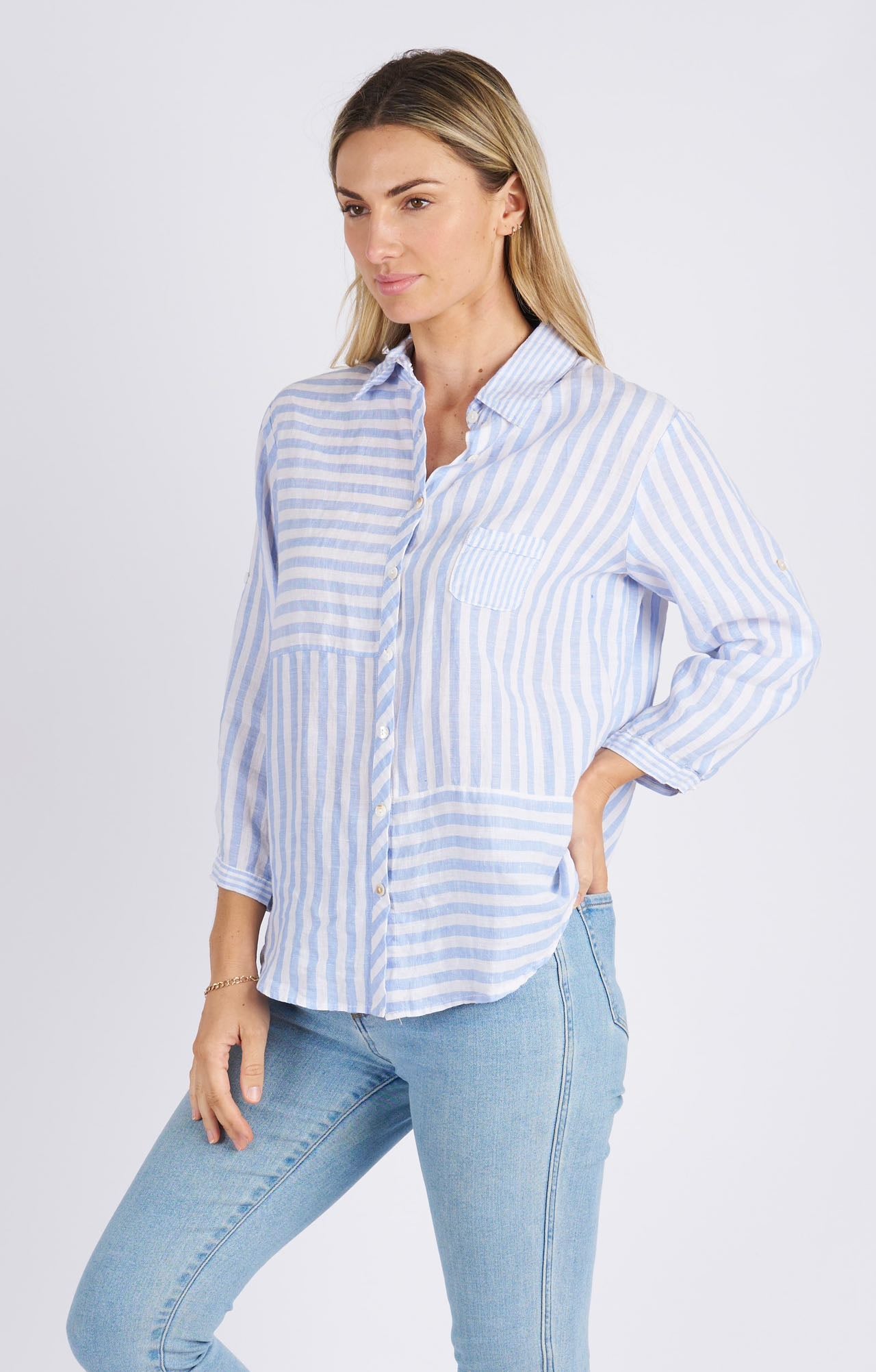 Hyatt Striped Linen Shirt