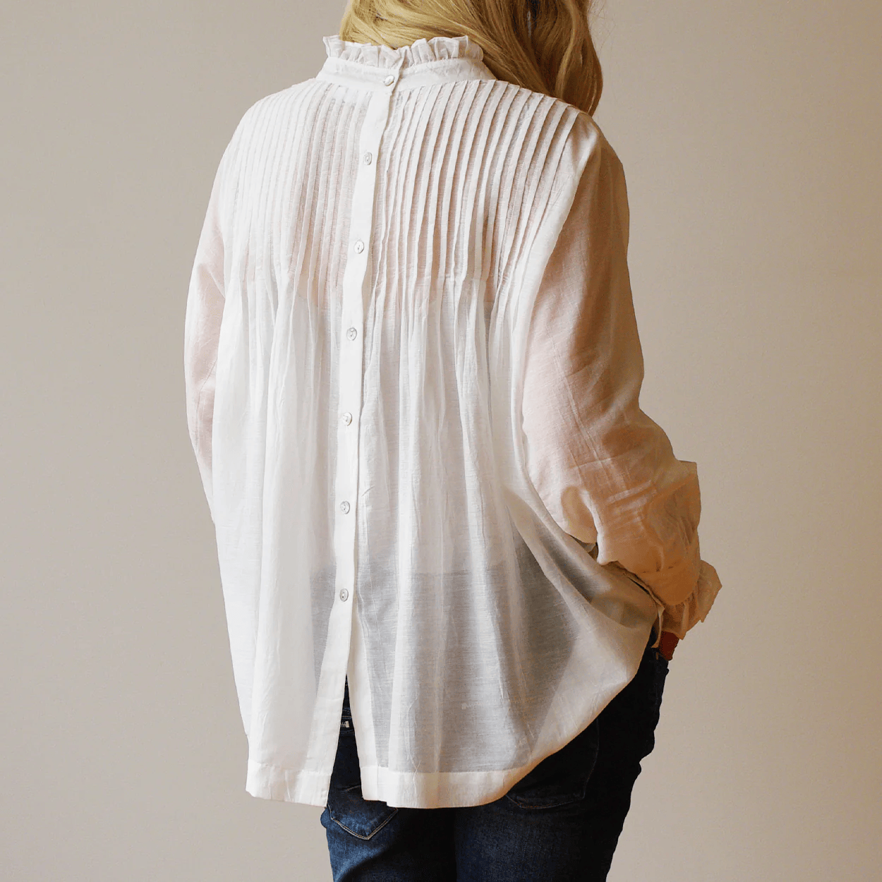 Morgan Voile Top - French Vanilla