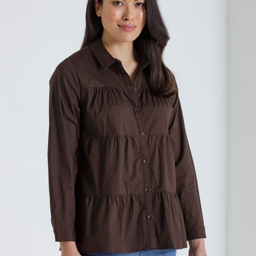 L/S Tiered Shirt - 40% OFF AT CHECKOUT