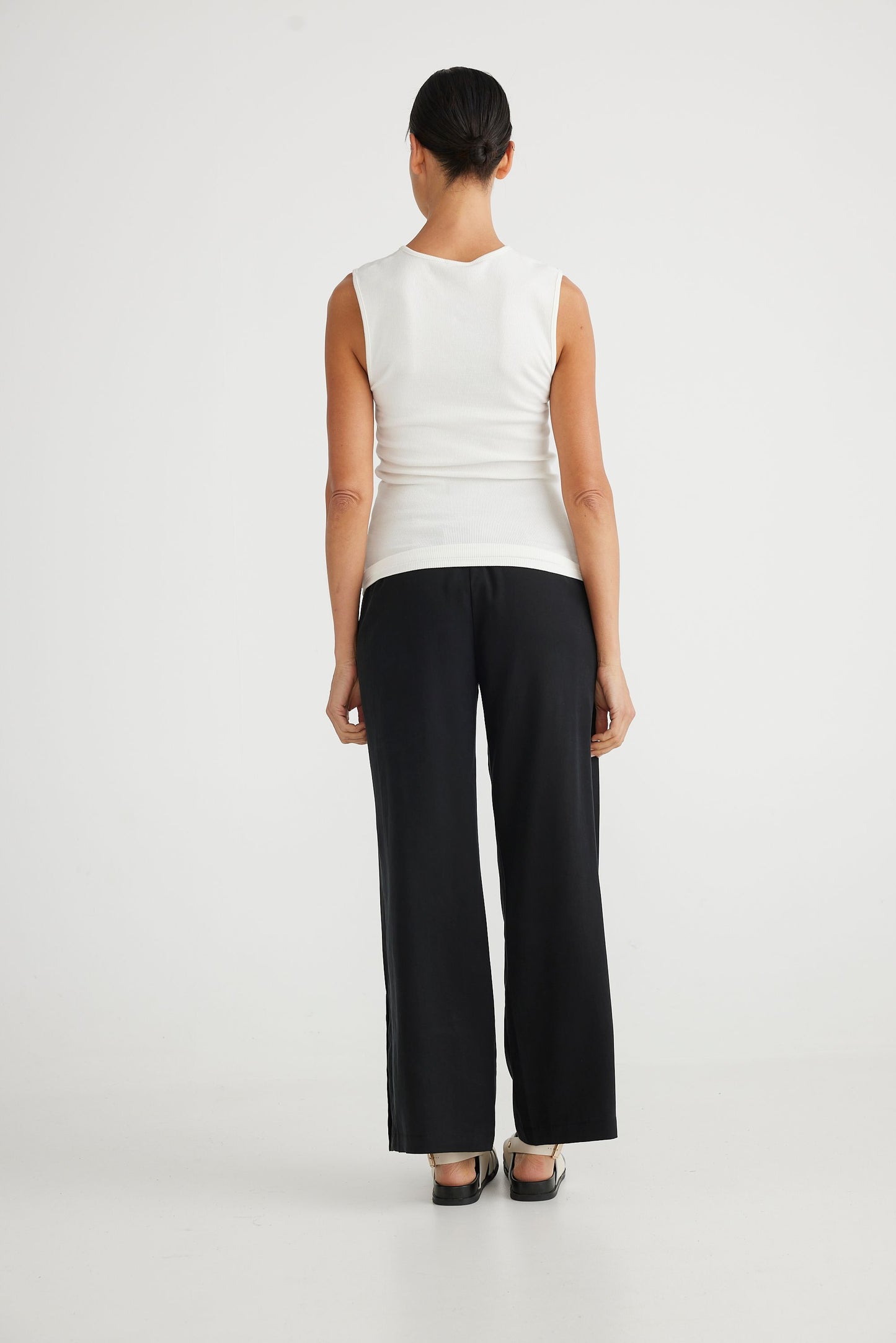 Henley Tank - White - 40% OFF AT CHECKOUT