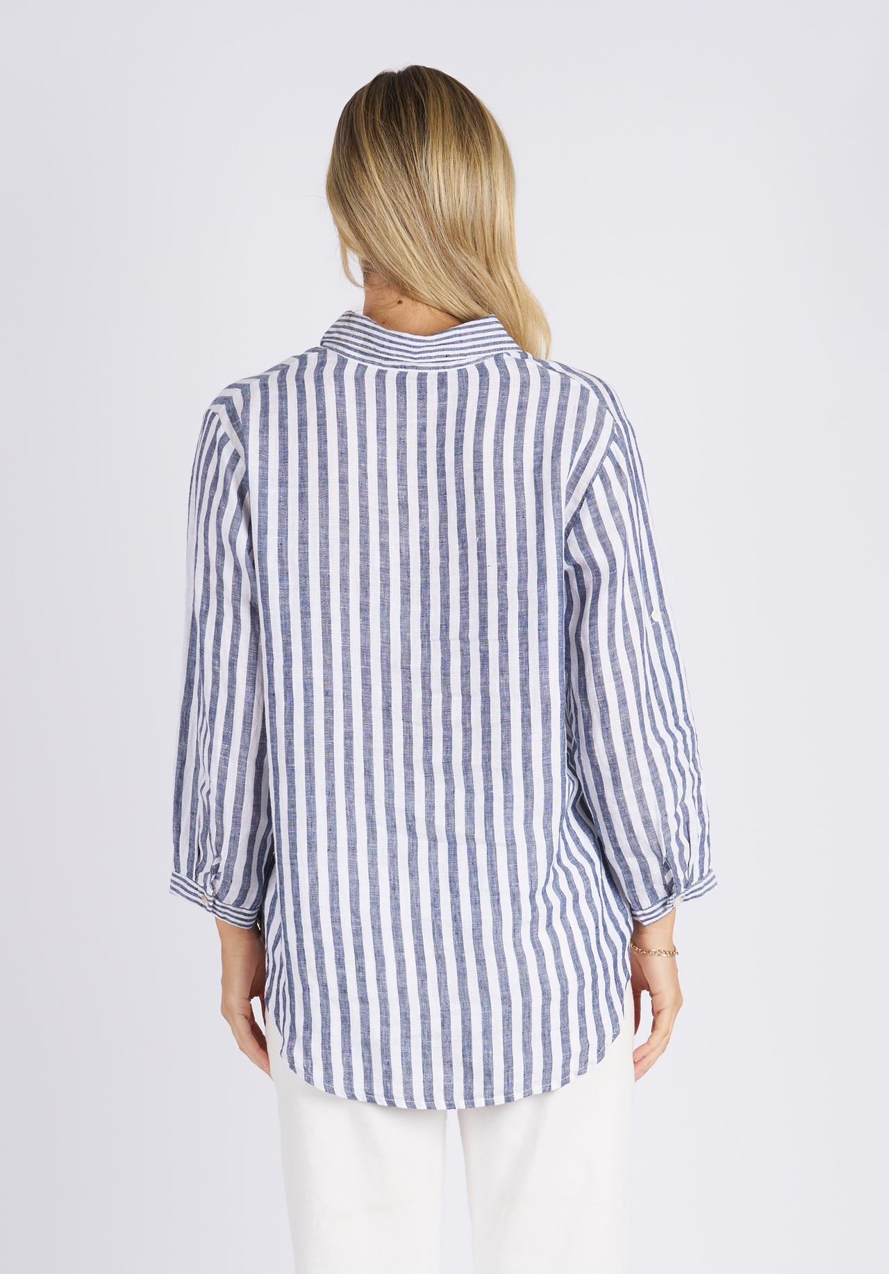Hyatt Striped Linen Shirt