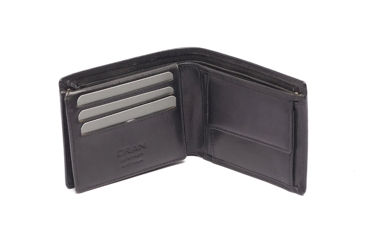 Oran Leather Wallet - Black